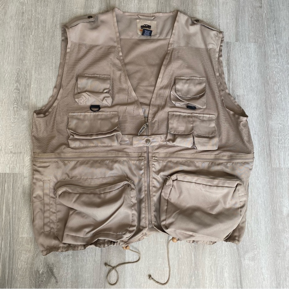 HUMVEE Vest Hunting Fishing Camping Safari Outdoor Khaki 14 Pockets Size 2XL